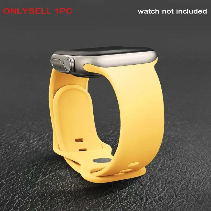 Soft Silicone Band for Apple Watch Strap Smartwatch Strap Smart Watch Straps 44mm 45mm 46mm 42mm 40mm 41mm 38mm Sport Bracelet iWatch Series 11 10 9 8 7 SE 6 5 4 Sweatproof Durable Smart Watch Accessories Wearable Accessory