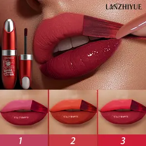 LANZHIYUE Color Tear Off Lip Gloss Durable Waterproof Non-Stick Cup Long-Lasting Moisturizing Lip Balm for All Skin Tones Lipstick Makeup
