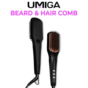 3-in-1 Straightener and Beard Comb Nourishes Hairand Expedites Straightening