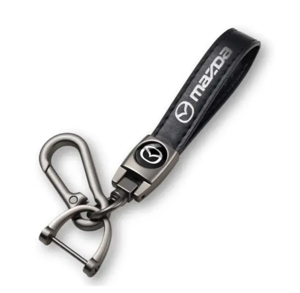 Genuine Leather Mazda Keychain small gift