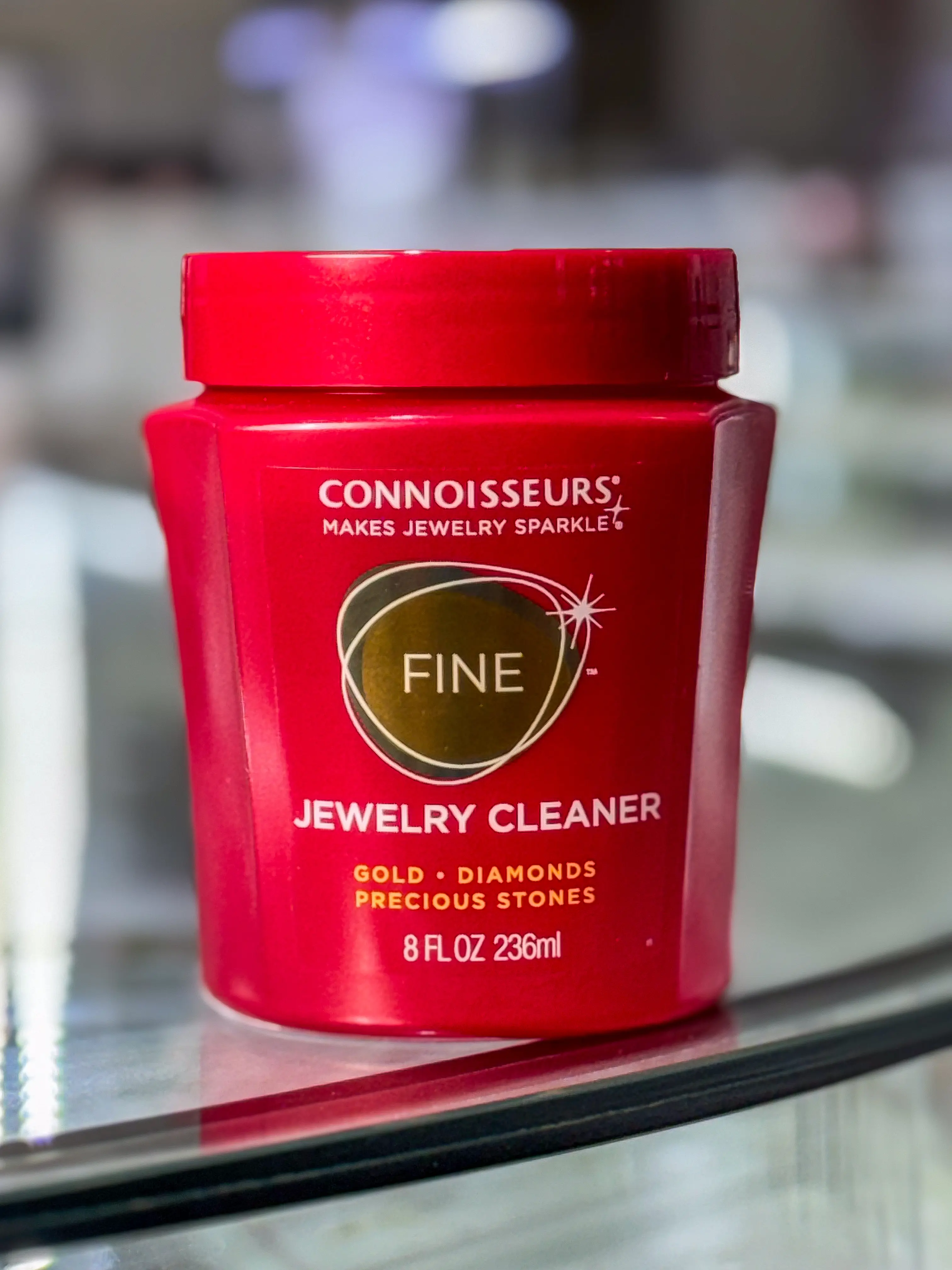 Connoisseurs' Gold & Diamond Jewelry Cleaner for Fine Jewelry 8 Fl Oz 236ml Cleaning Product to Make Jewelry Sparkle