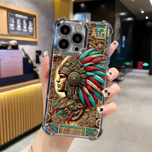 Mysterious Maya style totem personalized phonecase for iPhone16/15/14/13/12/11 XsPro Max Pius -Ant-Drop,Shockproof, Transparent,Protective ScreenProtector Protection Cover tough phonecaseaccessory protection Cellphone Smartphone