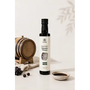 Levantine Barrel Aged Balsamic Vinegar - Classic Flavor and Tradition in Every Drop Traditional Olive