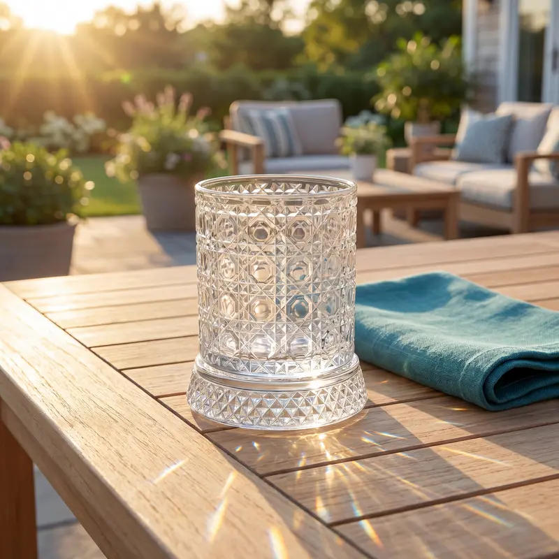 Luxury 360° Rotating Star-Cut Crystal Glass - Stress Relief Drinkware for Whiskey & Wine, Elegant European Kitchenware Barware Gift