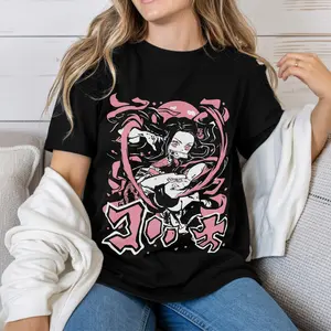 Nezuko Kamado Tee, Demon Slay Anime T-shirt, Anime Tee, Gift For Anime Fans, Otaku gift
