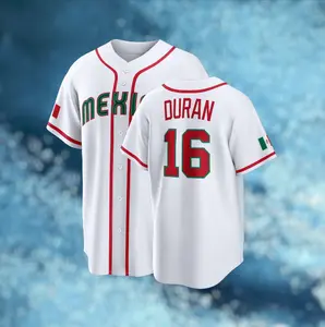 NEW JarrenDuran White MexicoBaseball 2026 World Baseball Classic Home Stadium Jersey, Vintage Streetwear Baseball Jersey - Casual Baseball Jersey Outfits -  Unisex - Trendy Baseball Jerseys #tiktokfashion #gamedayfit #USA #baseball