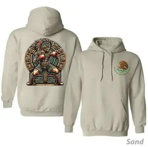 Aztec Warrior Boxing Hoodie - Sweatshirt - TShirt, Mexican Eagle Emblem Sweatshirt, Boxing Tribal Art Hoodie, Cultural Heritage Shirt, For Men & Women