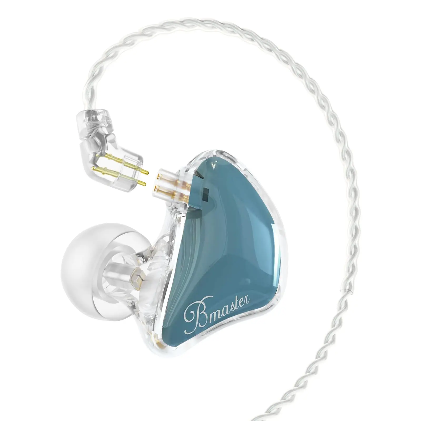 BASN Bmaster 2-Pin Triple Drivers in Ear Monitor Headphone with Two Detachable Cables Fit in Ear Suitable for Audio Engineer, Musician