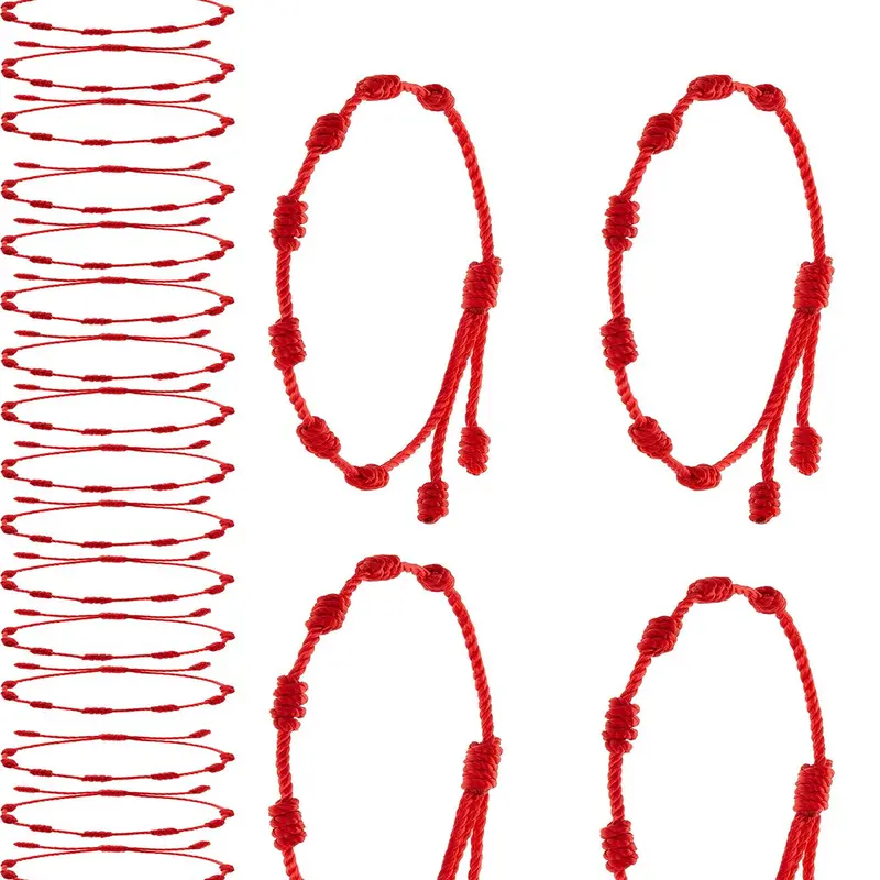 Unisex Retro Minimalist Handmade Bracelets, Vintage Stackable Knotted Bracelets with Adjustable Drawstring Design, Friendship Bracelets, Versatile Trendy Jewelry, Ideal Gift, Stacked Design Bracelets, Pretty Bracelets