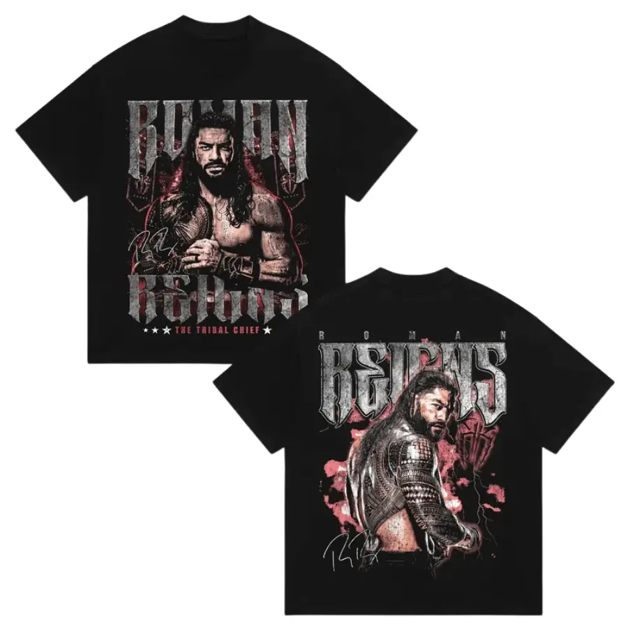 Roman Reigns SummerSlam 2026 T-Shirt, Tribal Chief Champion Vintage Graphic Tee, Pro Wrestling Fan Merchandise, Live PPV Event Watch Party Gear