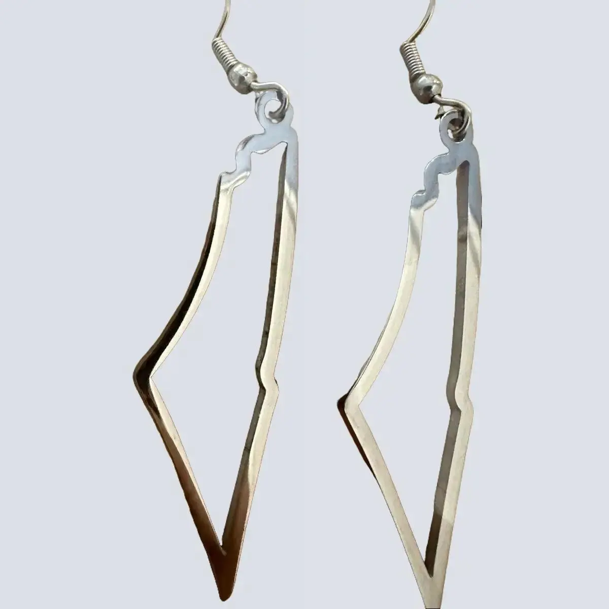 Palestine Map Earring - Stainless Steel - Fashion Accessory