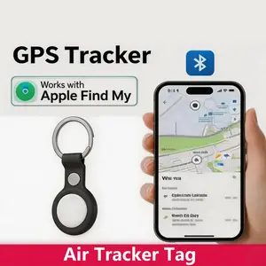 Air Tracker Tags iOS Only, 1-Year Replaceable Battery, Bluetooth-compatible Tracker for Apple Find My, Smart Tag for Keys, Luggage, Wallet, Mfi Certified