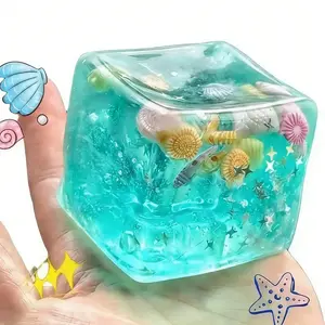 New 3D Cartoon Stress Relief Toy, Realistic Rubik's Cube Squeeze Toy, Squishy Sensory Fidgets, Stress Relief, Anxiety Reduction, Fidget Relief, Valentine's Day and Easter Gifts, Fidget Valentines For Class, Suitable for Children to Exchange Gifts