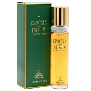 Elizabeth Taylor Diamonds and Emeralds Women's Floral Fruity Fragrance - 3.3/3.4 oz EDT Spray with Jasmine Musk, Peach Rose, Almond Amber, Floral Scents, New in Box