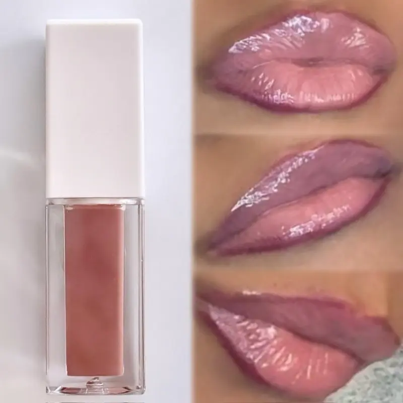 Mauve pink lipgloss