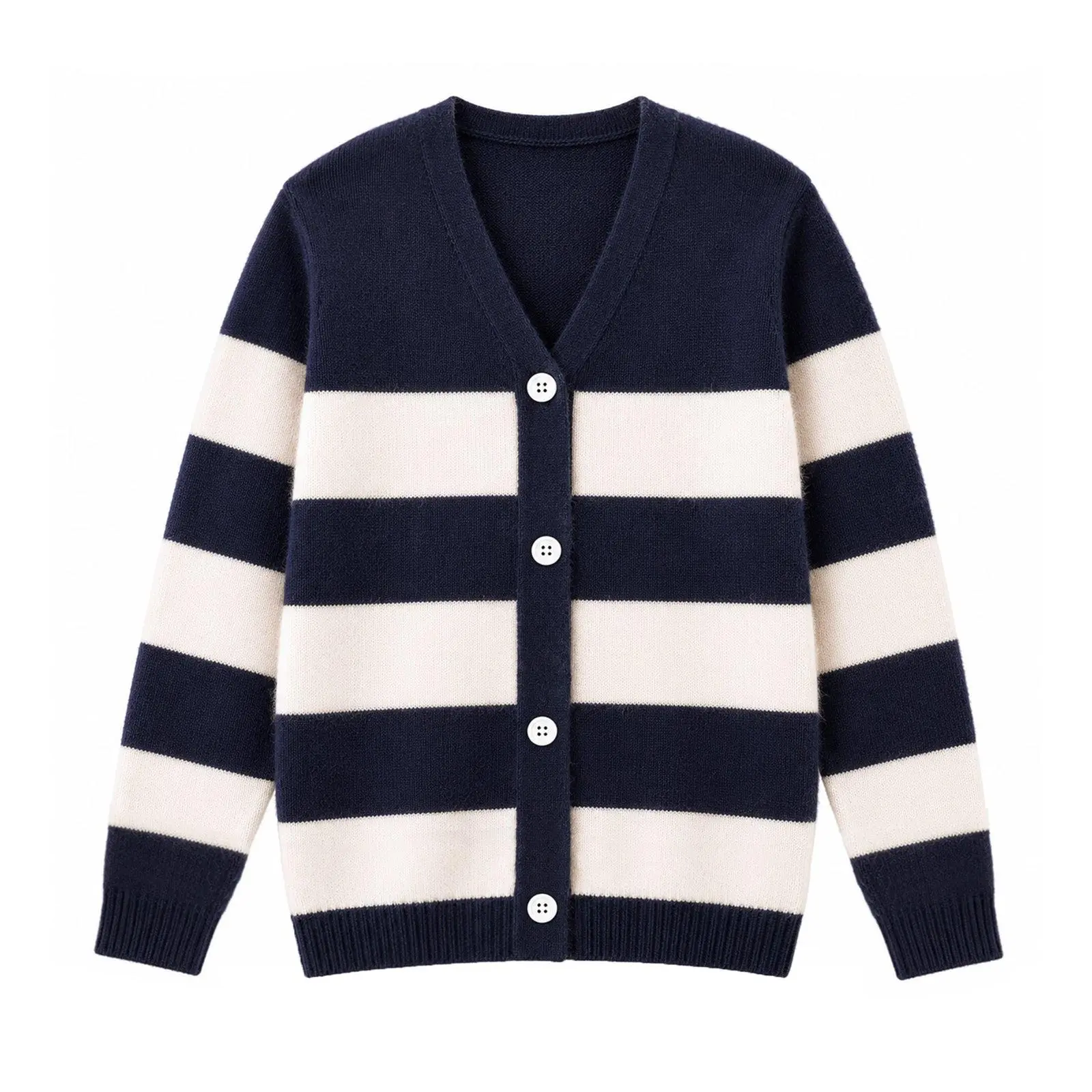 Girls Striped Cardigan Sweater, Button Front Knit Sweater for Tween Girls 8-16 Years, Soft Cozy Fall Layering Cardigan, Back to School Outfit, Casual School Clothes, Everyday Wear for Girls