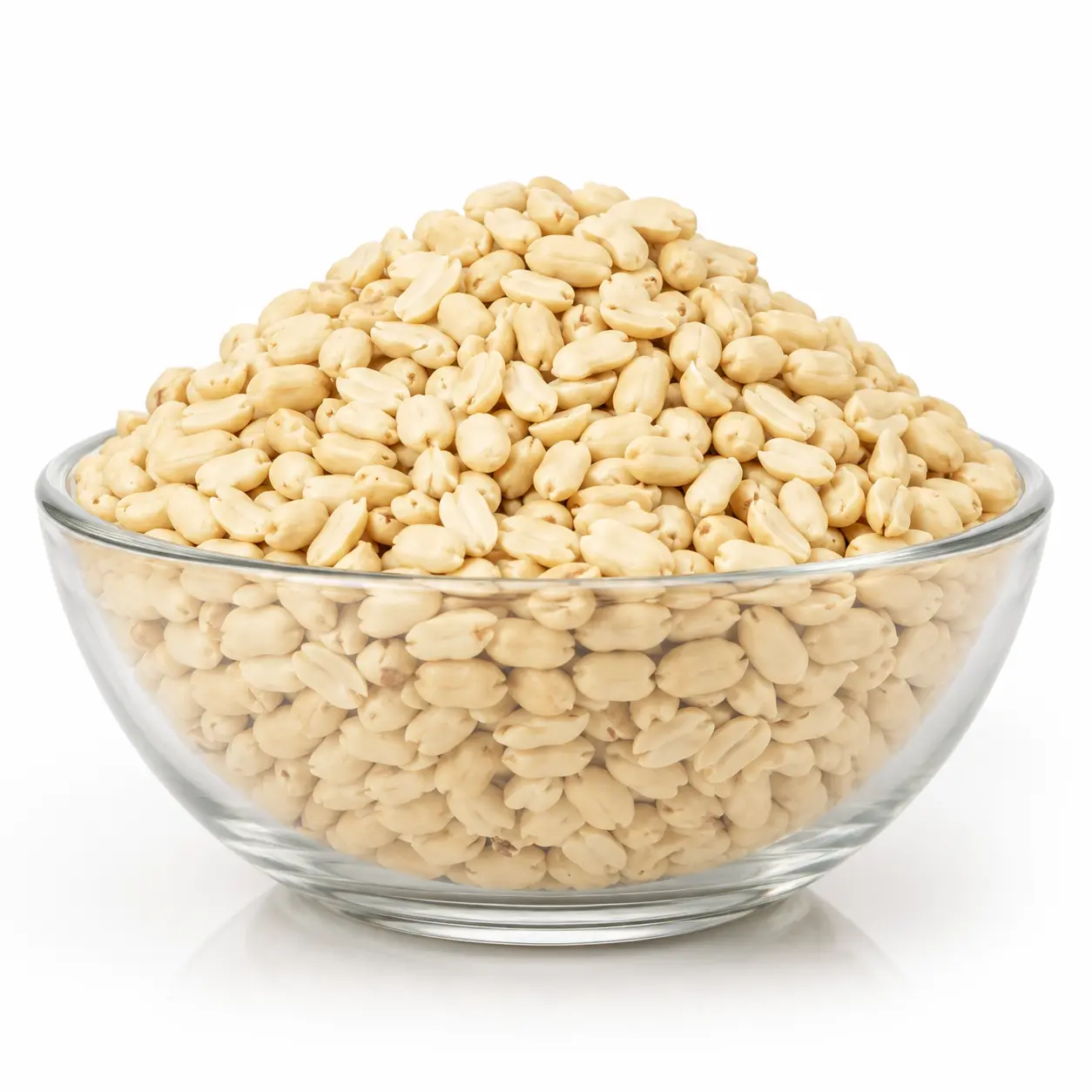 Blanched Unsalted Raw Peanut Kernels - Skinless Natural Plant-Based Gluten-Free Snacks for Cooking, Baking