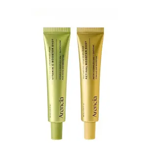 Arencia Booster Shot Skin Renewal Duo - Vitamin C & Retinal for Day And Night Brightening, Pore Minimizing, Moisturizing,and Fades Dark Spots | 1.01 fI oz + 1.01 fl oz Serums Daily Hydrate Hydrating