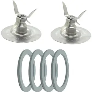 2 Pack of Blender Replacement Parts Blender Ice   with 4 Rubber O Ring Sealing Ring Gasket for Oster Osterizer