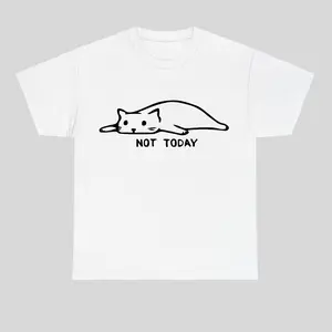 Not Today Shirt, Not Today Cats Shirts, Cute Cat T-Shirt,  Funny Shirt, For Men and For Women