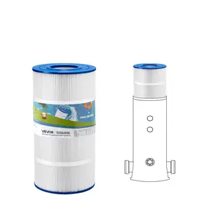 VEVOR Pool Filter Cartridge, 90 Sq. Ft Spa Hot Tub Filter Cartridge Replacement, Compatible with Hayward C900, Hayward CX900RE, Secure for Kids & Pet, Trilobal Pleated, Easy to Clean