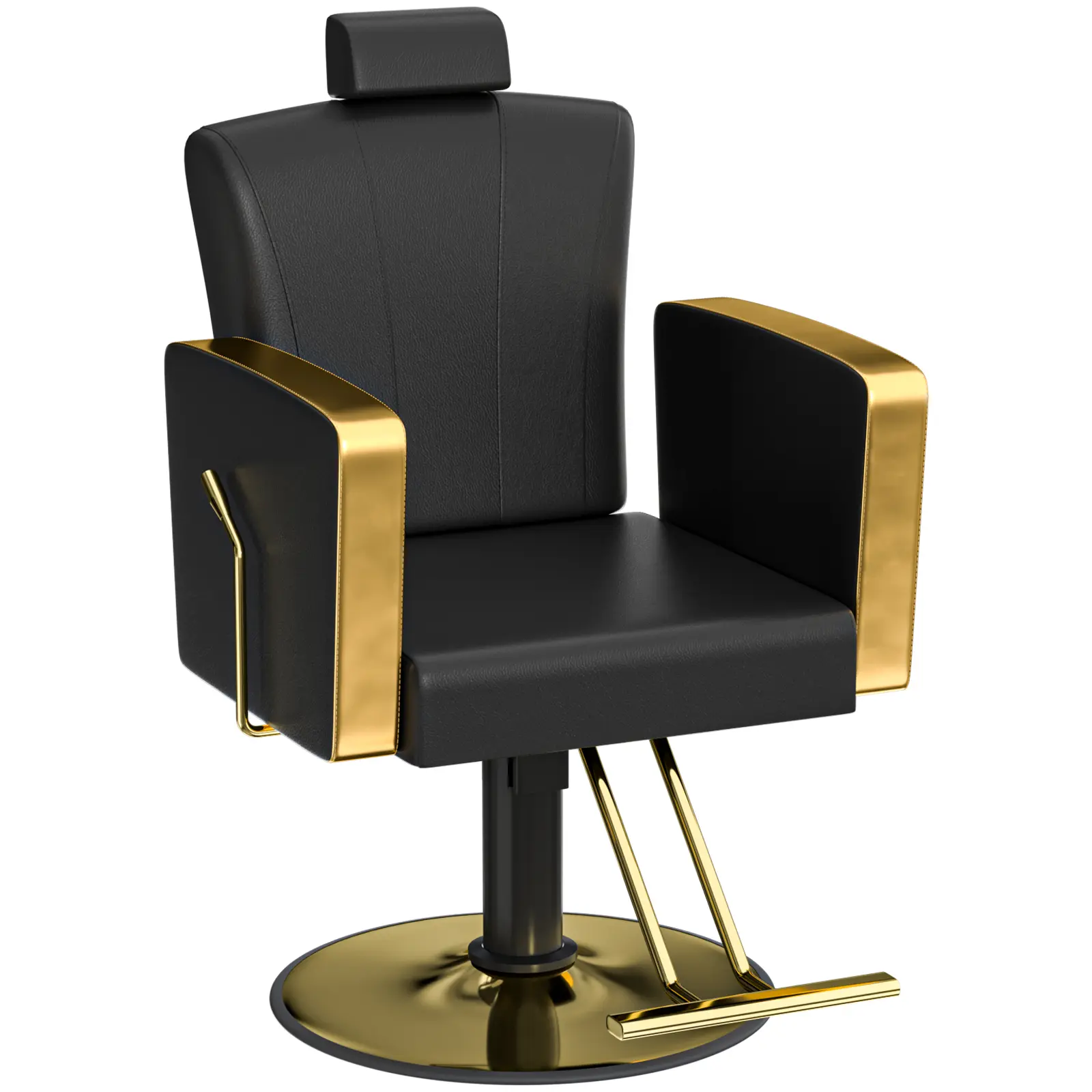 Heavy Duty Barber Chair Reclining Function 330 Pound Capacity 360 Rotation Adjustable Headrest Fan Shaped Backrest Barbershops Beauty Salons Home   man cave accessories for men