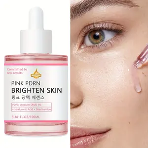 Pdrn Serum, Glow Essence, Peptide & Niacinamide + Hyaluronic Acid, Moisturizing & Firming, Korean Skincare, 3.3 Fl Oz