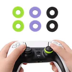 6/12 Pcs Precision Rings | Aim Assist Motion Control for Playstation 4 (PS4), PS5, Xbox One, XBX, Switch Pro & Scuf Controller (Black/Purple/Green) Console precision ring kits