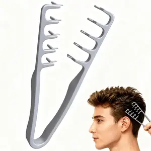 Volumizing Wide Tooth Comb for Men & Women, Root Lifting Texturizing Hair Comb, Fluffy Bangs, Flat Hair Volume Boost, Non-Slip Abs Handle, Hair Styling Combs, Hair Care Comb, Grooming Comb