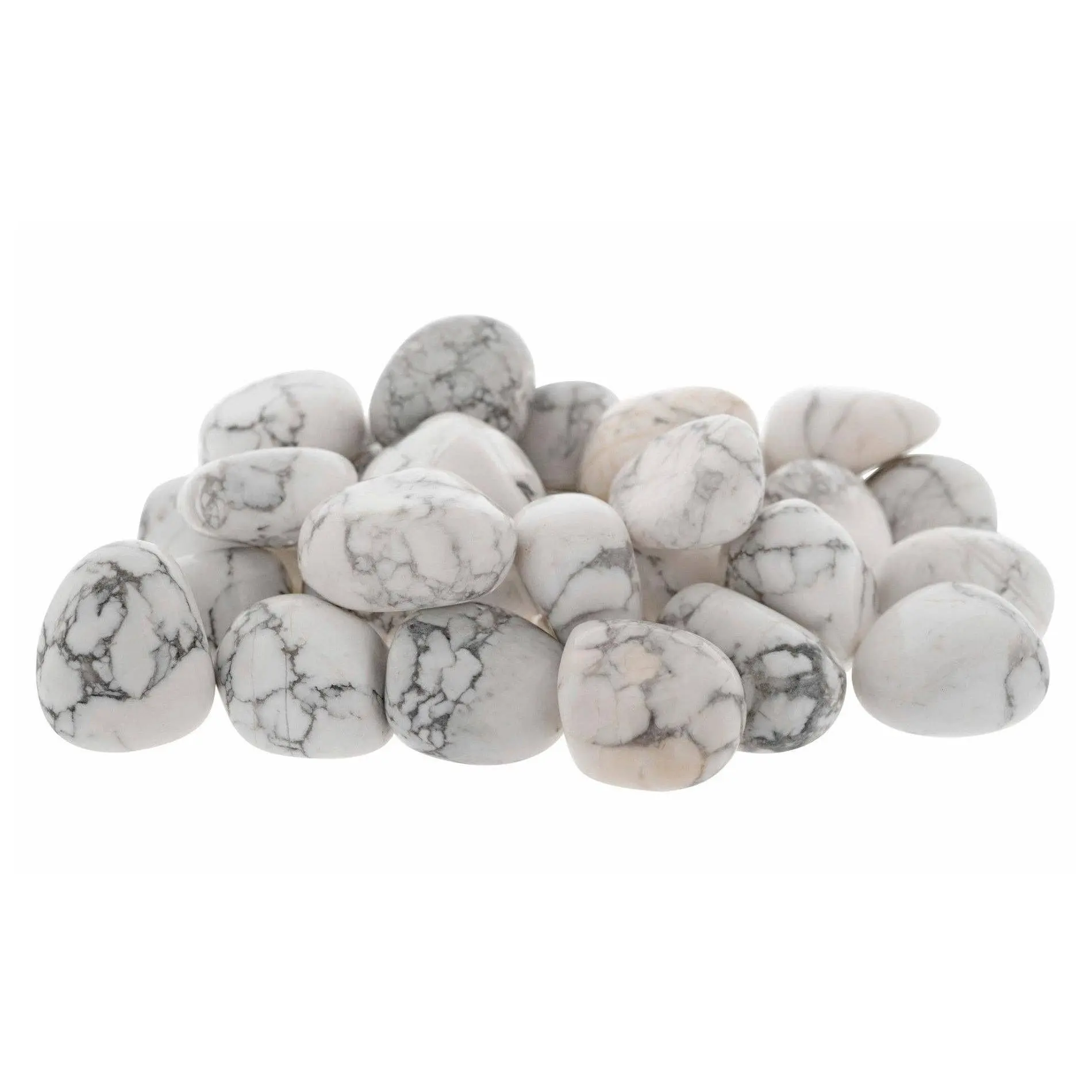 Tumbled Howlite – Peace, Clarity & Inner Stillness Natural Stone Decor Crystal Carvings