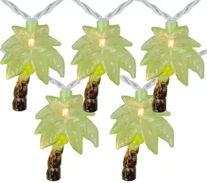 Northlight 10 Green Tropical Palm Tree Patio String Light Set