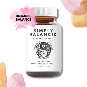Simply Balanced - 120 ct. -xHormone Balance for Women - Restore Hormone Harmony - PMDD Supplements for Women, Perimenopause, Menopause, PMS, PCOS Supplements
