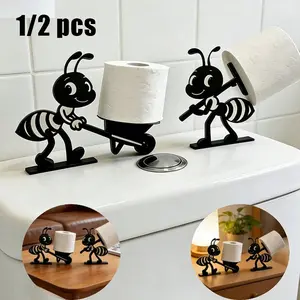 Ant Design Paper Towel Holder, Creative Decor for Bathroom and Living Room, Multi-Functional Storage Display Stand, Stable and Practical