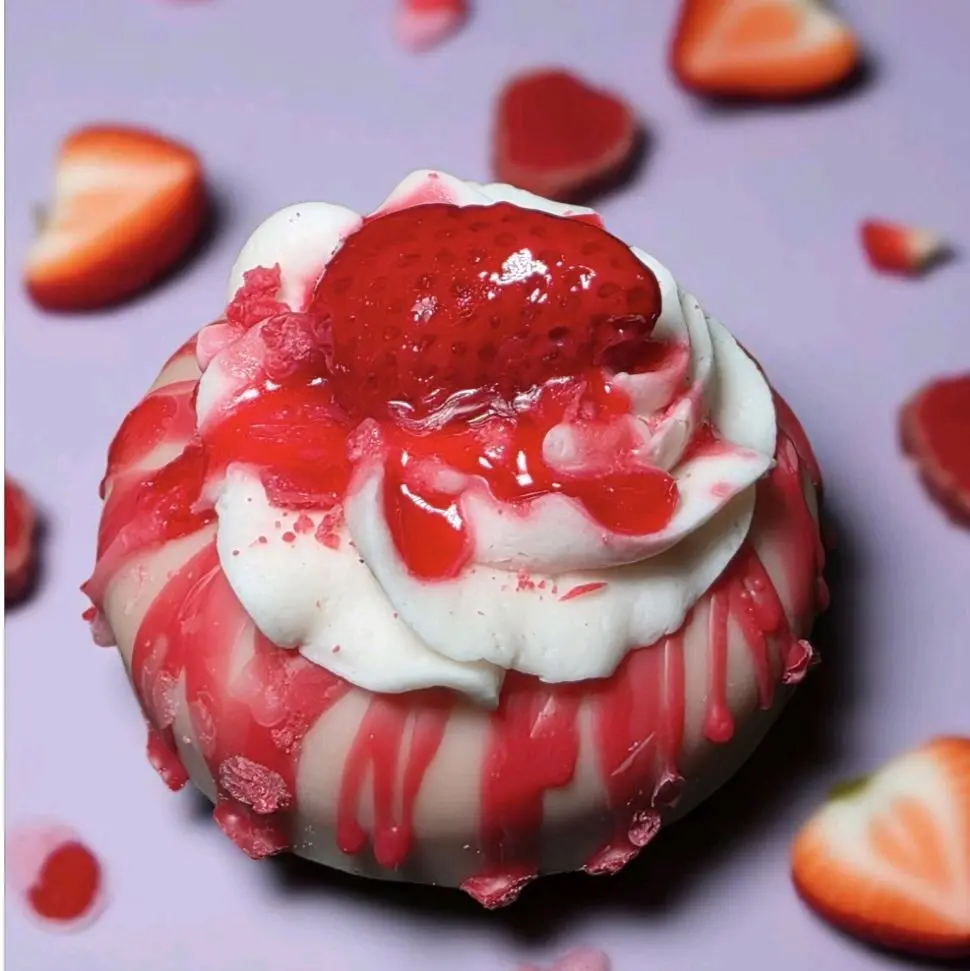 Strawberry Guava cheesecake