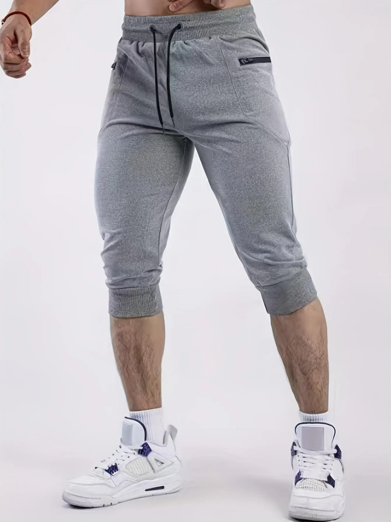 Men's Minimalist 7-Inch Regular Fit Drawstring Joggers - Versatile Streetwear Pants, Form-Fit Athletic Bottoms, Adjustable Drawstring, Ideal for Casual & Daily Active Use, Minimalist Versatile Jogger, Streetwear Joggers