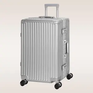 Carry On Luggage Aluminium Frame, PC ABS Hard Shell, Suitcases with Wheels, TSA Lock, No Zipper