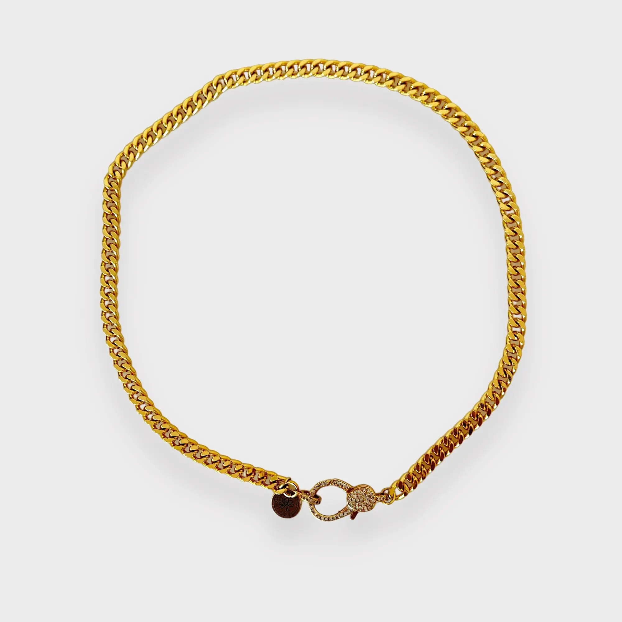 Stacy Cuban Gold Necklace