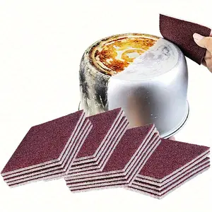 10pcs ultra-thin nano cleaning dishwashing sponge magic eraser diamond sand sponge Heavy Duty wiping kitchen pots, pans and utensils to remove stains and rust
