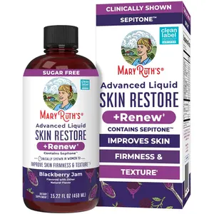 MaryRuth's Advanced Liquid Skin Restore & Renew  - Reduce Facial Fine Wrinkles - Improve Skin Elasticity - With Hyaluronic Acid - 15.22 oz