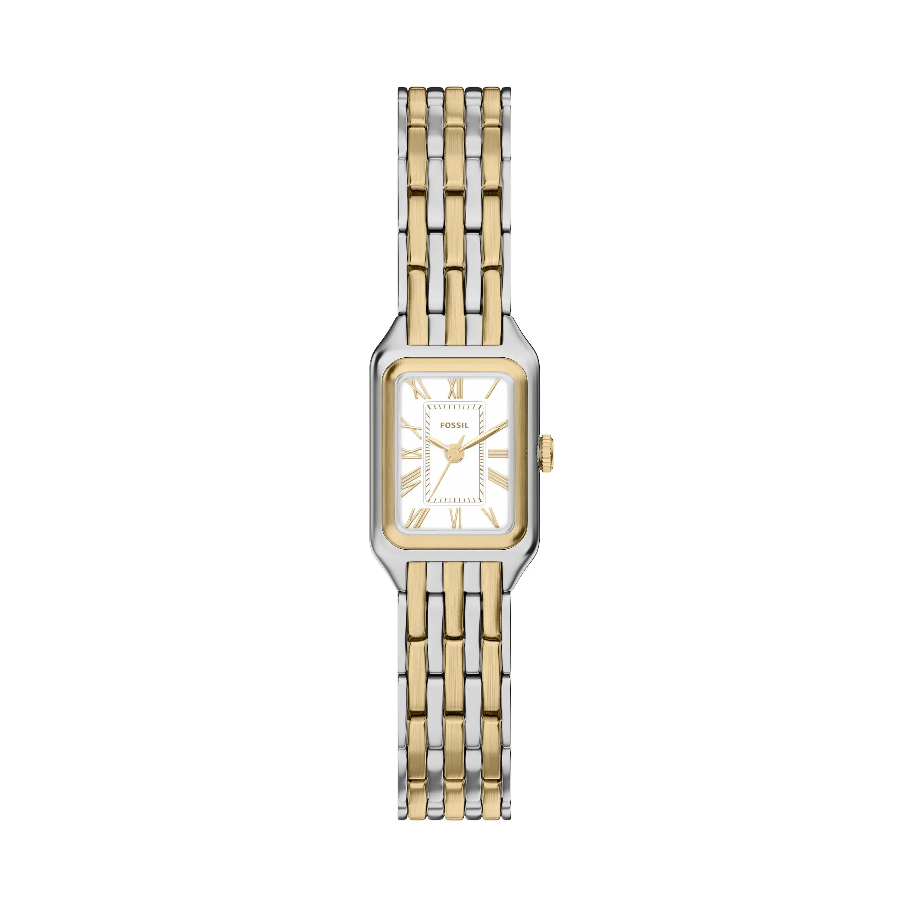 Fossil Women's Raquel Mini 18mm Three-Hand Two-Tone Stainless Steel Watch