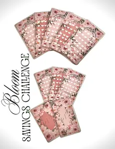 Bloom Savings Challenge Bundle $1,$2,$5,$10,$20 a6 cash Colorful Paper Material Interactive Notebook Color