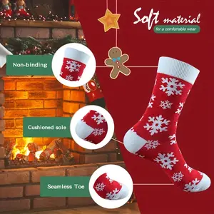 New Christmas Stockings, 12-20 Pairs, Warm & Long Design, Perfect for Festive Season, Ideal Gifts for Families & Friends