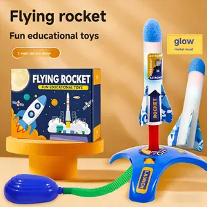 Foot-Powered Rocket Launcher Toy, Educational Outdoor Launching Device, Step-Activated Fireworks Cannon, Boys & Girls