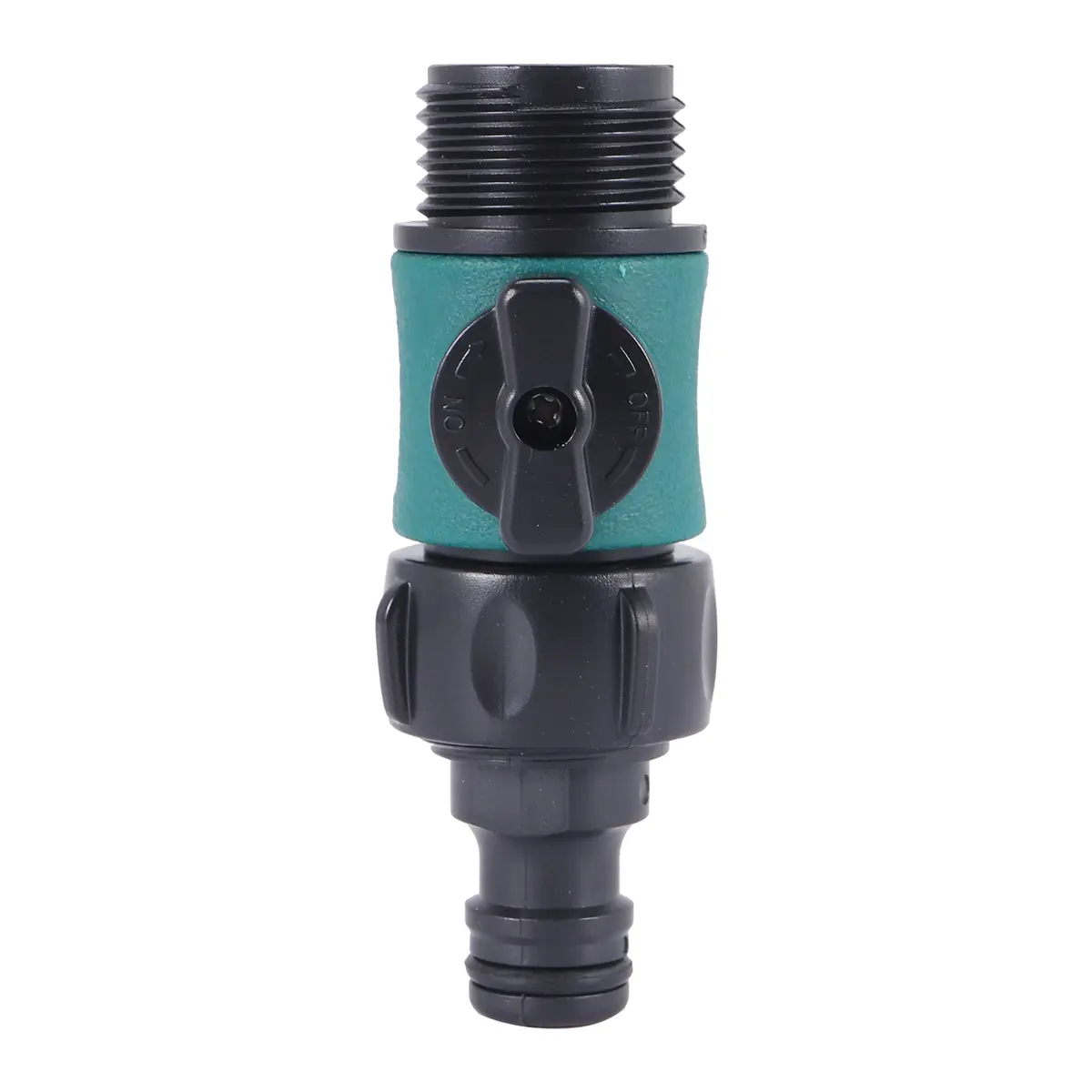 Durable Plastic Valve with 3/4" Thread Quick Connector, 1 Garden Irrigation Pipe Joint, Low-Pressure Outdoor Hose Switch, Easy Installation Garden Water Connectors for Car Wash (1 Pc)