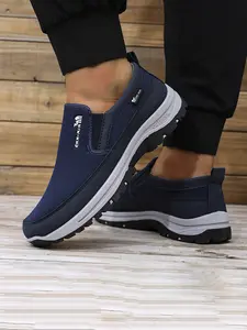 Men's Casual Slip-On Walking Shoes, Breathable Mesh Anti-Slip Comfort Sports Sneakers, Lightweight Footwear for Daily Wear, Commuting & Travel