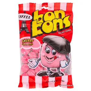 Eiffel Cherry Bon Bons - Fruit Flavored Chewy Candy 4 oz