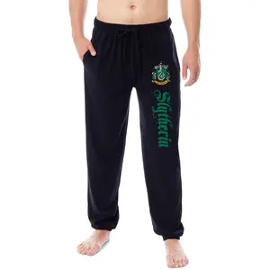 Harry Potter Men's Hogwarts House Slytherin Sleep Jogger Pajama Pants