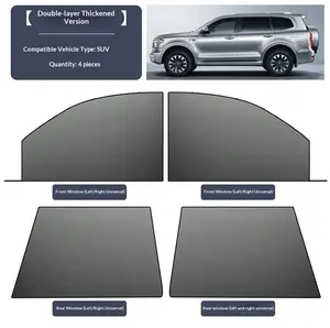 4Pack Car anti‑mosquito screen/net, car sunshade curtain, window mosquito net, insect‑proof car curtain, mosquito net , privacy window mesh- compatible with most (95%) car models, full window coverage.