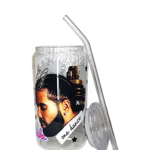 Drizzy Drake Glass Can Cup