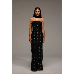 BellaBarnett Nadja Sleeveless Diamond Bunting Bandage Maxi Dress